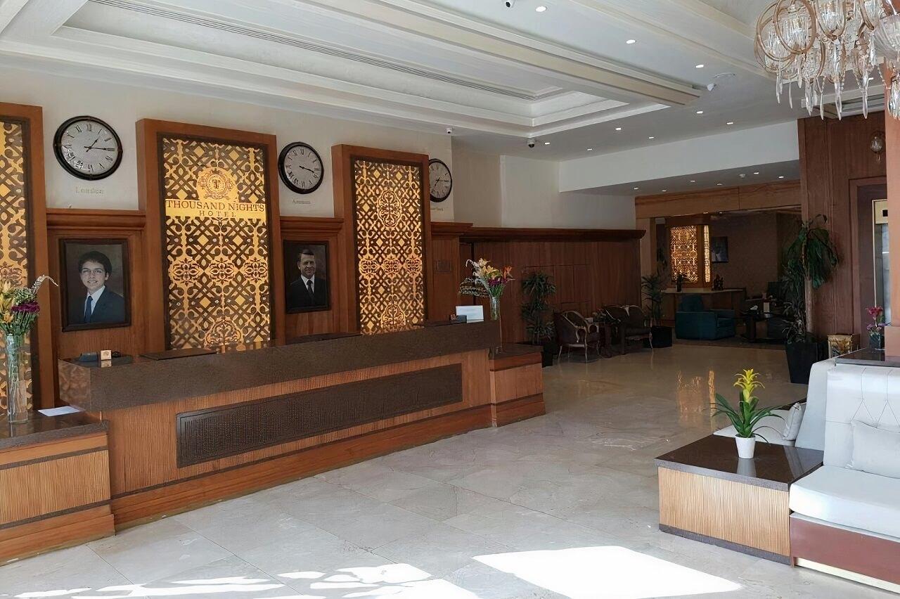 Thousand Nights Hotel Amman Esterno foto The lobby of the hotel